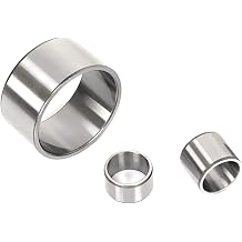 Sleeve Bearings 2 Pcs Steel Bearing Shaft Sleeve Bushing Inner Diameter 54mm, Outer Diameter 63mm, Length 59mm Bearing Jig Bushes Axle Sleeve Ring, 54x63x59mm20x35x15mm