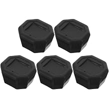 5pcs Tennis Racket Butt Cap, Cushioned Grip End Cover Textured Surface