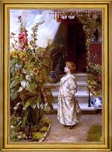Art Oyster Maude Goodman The Little Flowergirl - 18" x 27" Premium Canvas Print with Gold Frame