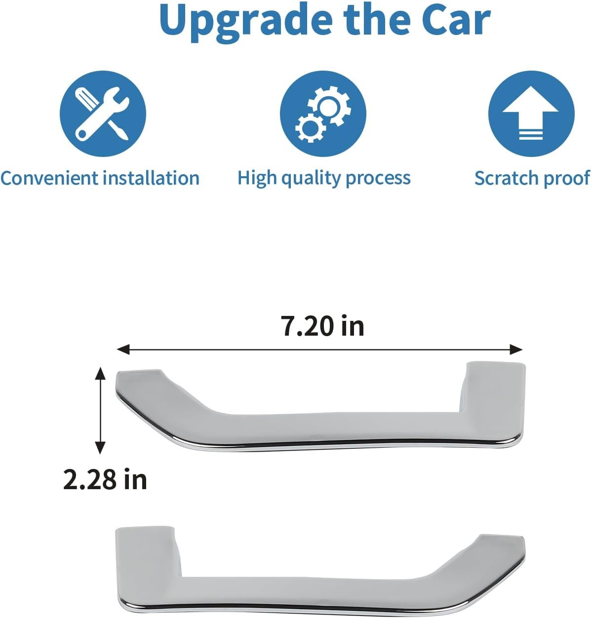 for Bronco Sport Fender Side Vents Cover Trim Decal Fit for Ford Bronco Sport 2021+ Chrome Exterior Accessories 2pcs