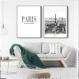 Schwarz Weiß Stadtplan Landschaft Zitat Abstrakte Leinwand Kunst Malerei Wandkunst Bild Poster Wohnzimmer Büro Wohnkultur (50x70cm)x2Kein Rahmen