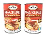 Grace Mackerel in Tomato Sauce Chunky 15oz, 2 Pack
