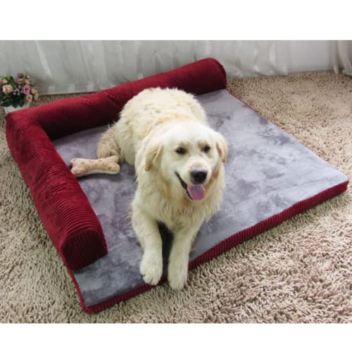 Snjiaheim Dog Beds For Large Medium Small Dogs, Washable Dog Bed Puppy Pet Bed, Calming Dog Bed, Removable Washable Cover With Nonslip Bottom-E||M #TOP2