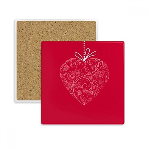 Coaster de boissons en coeur, le cadeau de Saint-Valentin idéal - 2