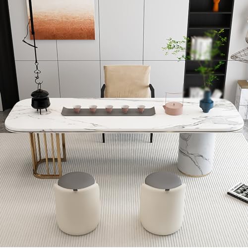 Ottoman rond moderne tabouret repose-pieds salon et chambre - 8