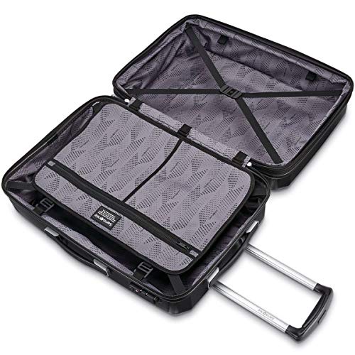 Image of Samsonite Winfield 3 DLX Spinner, Black, 2-Piece Set (20 /25), Winfield 3 Dlx Hardside Expandable Luggage With Spinners