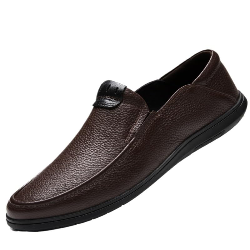 Comfy Dress Shoes for Men Fashion Pointed Toe Slip-on Oxford Leather Fashion Dress Shoes