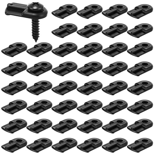 Blulu 48 Pack 13/16 x 1/2 in Flush Window Screen Clip Black Retainer Clip