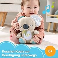 Fisher-Price Baby-Spielzeug für unterwegs Koala-Spieluhr, Plüsch-Spieluhr mit weißem Rauschen und Musik für Neugeborene ab einem Alter von 0 Monaten, JBD65 – Ansicht 4