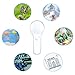 24 Pack Plastic Magnifier, Mini Magnifying Glass 5X and 15X Handheld Reading for Kids Home, Classroom, Outdoor Science Observation Hand Lens IRCHLYN