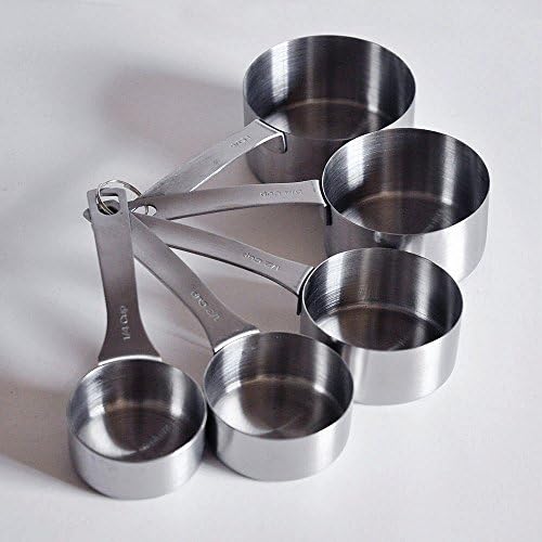 Linluk Stainless Steel Measuring Cup Set, 5-Piece