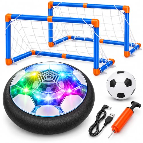 Rechargeable Hover Soccer with Goals and Lights
