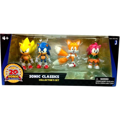 Sonic 20th Anniversary Exclusive Classics Action Figure 4 Pack