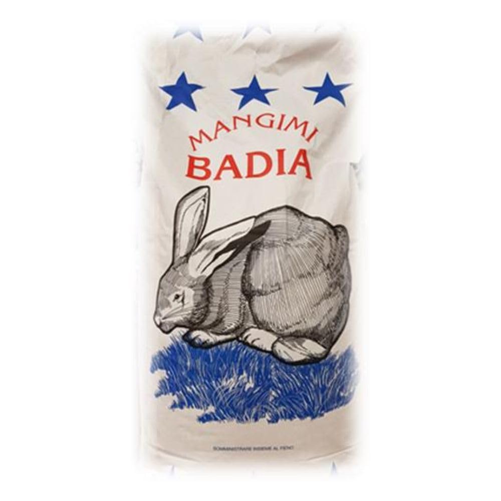 Badia Mangime per Coniglio: Confezione da 10 kg di Nutrizione Equilibrata per Conigli e Conigli Nani, il Cibo Essenziale per il Benessere dei tuoi Piccoli Amici!