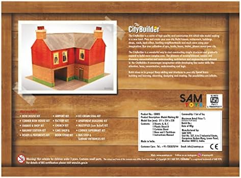 O gauge (7mm) 1:43 scale Model Railway Train Building CORNER INN Kit CityBuilder
