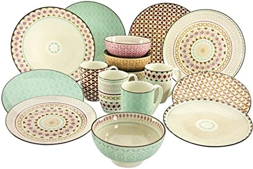 Creatable Mandala Zastawa Mieszana, Wielokolorowy, 16 Elementów