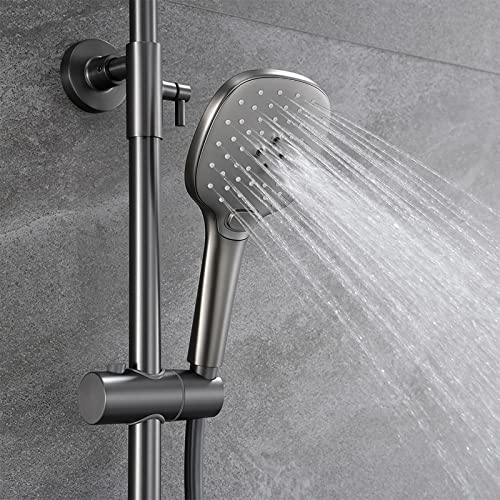 Ensemble de douche avec tuyau de douche et ensemble de robinet mural - 6