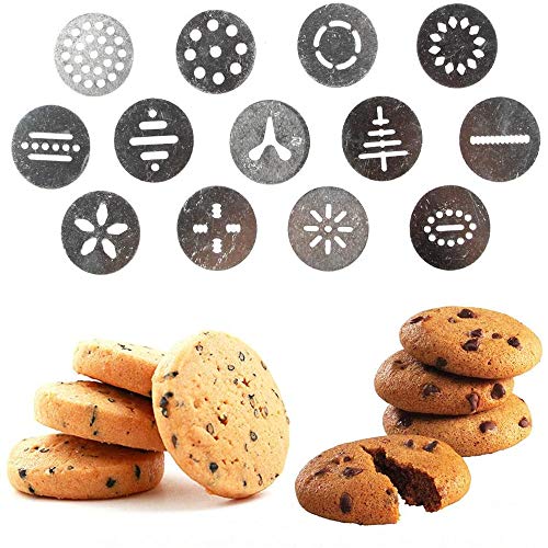 Cookie Press Gun, W/13 Stainless Steel Disc Shapes Spritz Cookie Maker Kits And 8 Piping - Versatile, Reusable, For Christmas Party/Birthday Celebration #TOP3