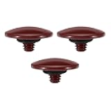 Camera Shutter Button, 3 Pack Soft Shutter Release Button Pure Copper Camera Button Convex Suitable for Nikon for Fujifilm for Leica DSLR/SLR Camera, Dark Red