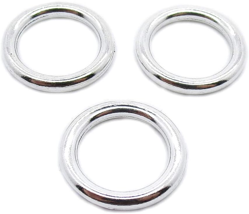 230 Pieces Antique Silver Plated Jewelry Charms GY04695 Jump Rings Circle