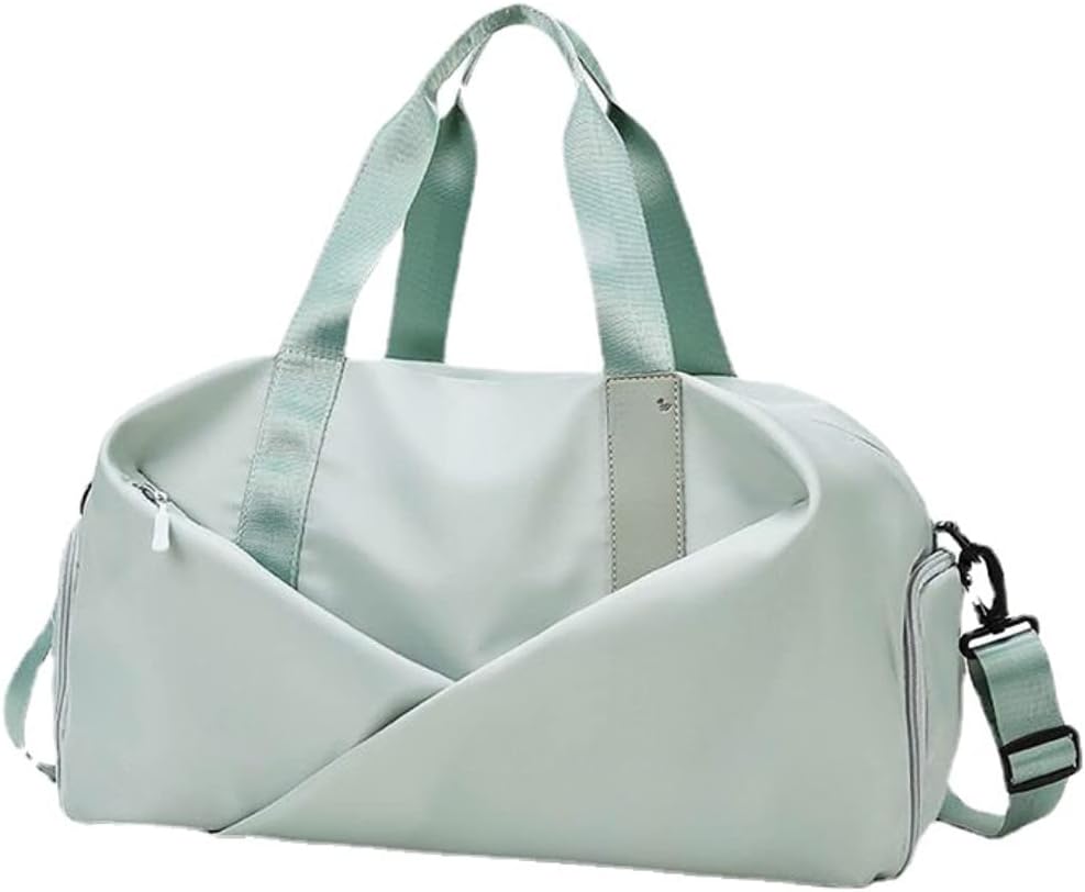 Sport Gym Dance Swim Duffle Bag for Women Girls Weekender Overnight Duffel Bag with Shoe Compartment Wet Pocket (APink)