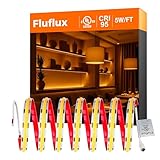 FluFlux Candlelight COB LED Strip Lights 2400K, 5W/FT, 32.8FT 24V LED Tape Light with 3M VHB Backing, CRI 95, UL Listed, Cuttable, Dimmable, Bendable for Bars, Restaurants, Relaxing (NO Power Supply)