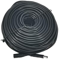 Vista 6 de DC 60 feet 12V Power Adapter Extension Cable 2.1mm x 5.5mm Compatible with DC Adapter Cord Fit for CCTV Security Camera Wireless IP Camera