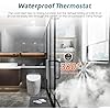 Steam Shower Generator Kit 4.5KW for Bath Sauna SPA, Aromatherapy Steam Head, Self-draining System, LED Waterproof Controller 77-131FFor Home Commercial Use 220V