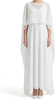 ShinyMatch Women High Low Chiffon Cape Sheer Shawl Wedding Bridal Shawl Cape Evening Dress Capelets for Women Price In India