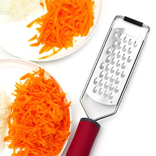 Hemoton Grater de aço inoxidável com alça para cortador de vegetais manual de queijo de alho de geng
