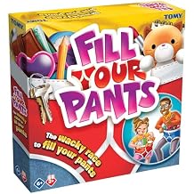 TOMY Fill Your Pants Game - Simple and Fast Paced Family Games for Kids and Adults - Kid Gifts and Activities for Family Night - Ages 6 Years and Up