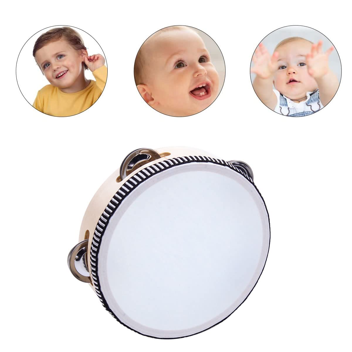 Tambourin en bois pour enfants - Nature et Découvertes Tambourin en bois pour enfants - Nature et Découvertes