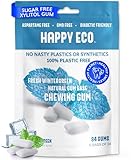 Sugar Free Natural Chewing Gum (84 Pcs) - Xylitol Gum with Stevia - Aspartame Free - All Natural Gum - Vegan, Gluten Free Keto - Wintergreen