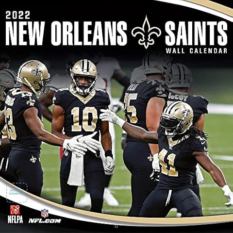 New Orleans Saints 2022 12x12 Team Wall Calendar Cover