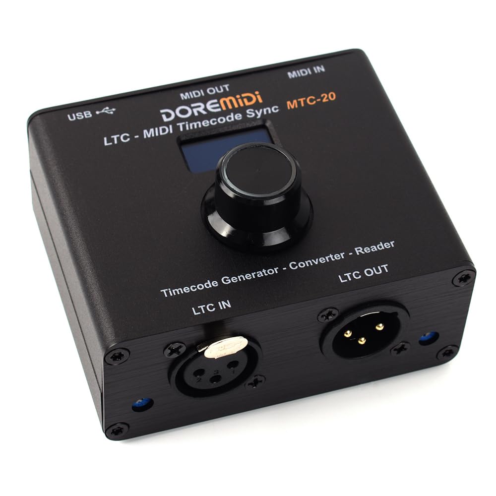 DOREMIDI MTC-20 LTC-MIDIタイムコード同期 Amazon.com: DOREMIDI LTC-MIDI Timecode  Sync (MTC-20) device to