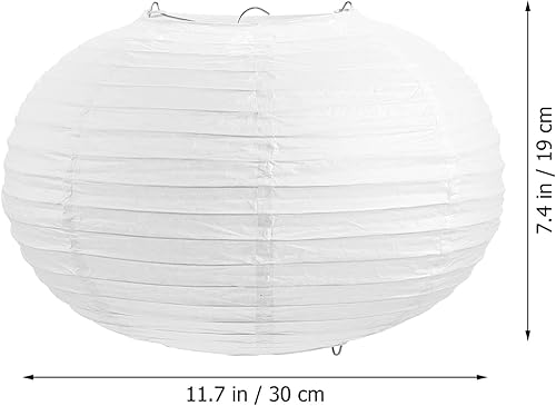 Miniatura 5 de Pantalla de lámpara colgante de hierro para lámpara de 11.81 x 11.81 x 7.48 pulgadas, cubierta de luz para el hogar, hotel, sala de estar (blanco)