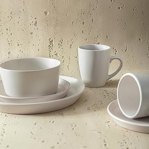Stone Lain Albie 32-Piece Dinnerware Set Stoneware, White Speckled by Stone Lain - Image 4