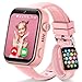 4G Smartwatch Kinder mit Videoanruf und Telefon, IP68 Wasserdicht Kinderuhr Voice Chat, WhatsApp, WiFi, GPS, SOS, SMS, Schulmodus, Schrittzähler, Schlafen Wecker Kinderuhr für Mädchen und Jungen, Rosa