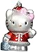 Kurt Adler HK0131 Glass Hello Kitty Ornament, Red, 5-Inch