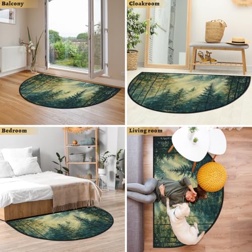 Tapis de porte extérieur et intérieur forêt pour valoriser le seuil - 8