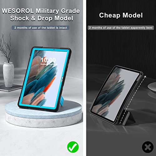 Wesorol Galaxy Tab A8 Case,For Samsung A8 10.5 Tablet Case With Kickstand,Heavy Duty Shockproof Rugged Protection Cover For 10.5 Inch Samsung Galaxy Tab A8 Case (Sm-X200/X205/X207) #TOP7