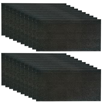 20 Pcs Beehive Foundation Sheets with Pure Beeswax Coating, 9-inch Deep Frames
