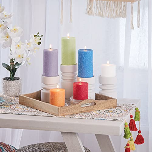 Root Candles Aromatherapy Candles Seeking Balance Beeswax Blend Timberline Pillar Scented Spa Candle, 3 X 6-Inch, Relax: Geranium Lavender #TOP5