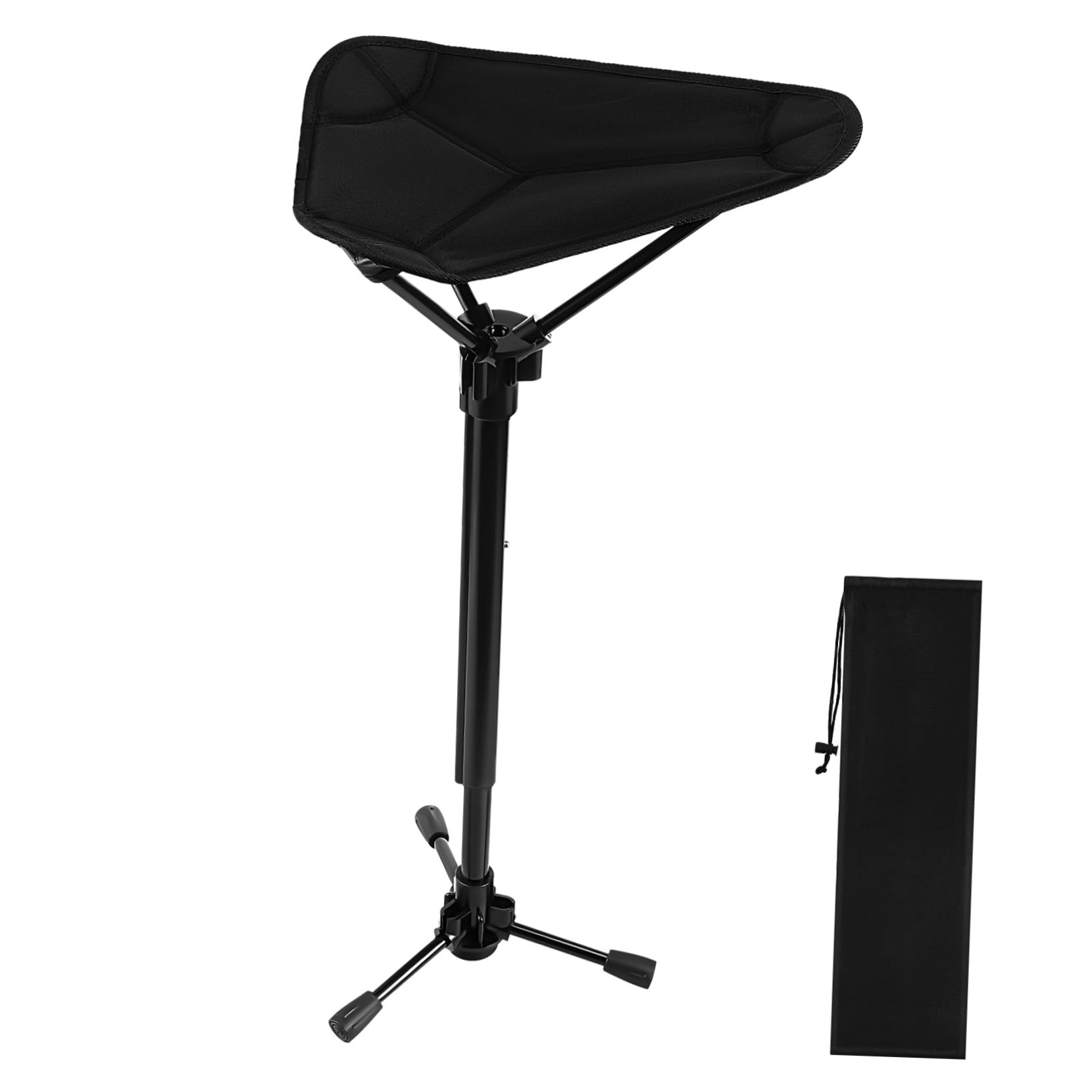 Sosoport Adjustable Height Folding Stool Portable Outdoor Chair for Fishing Camping and Queuing Lightweight Seat with Load Capacity and Comfortable Design