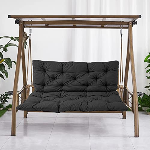 Coussin de balancelle noir 150x100 pour savourer vos moments de détente au jardin