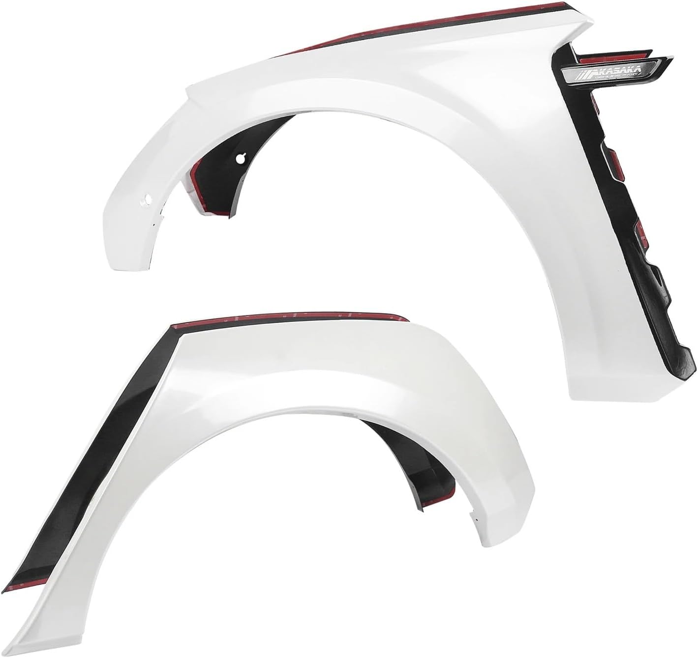 AAAQMGIH Fender Flares Trim Compatible for BMW 3 Series G20 G28 330i M340i 2019-2022 M Sport Wide Wheel Fairing Mudguard Arch Brow Cover(Black)