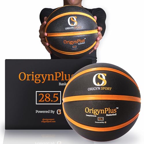 Balón de baloncesto con ranuras profundas Origyn Sport de microfibra para mejor agarre