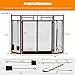 Mesh Fireplace Cover, 36" X 30" Magnetic Fireplace Screen Covers With Adhesive M