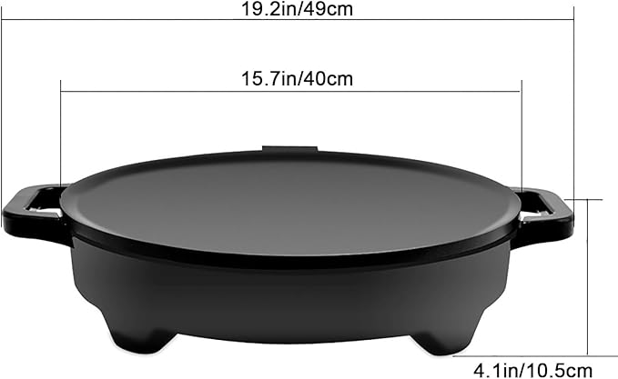 Sartén Eléctrico Antiadherente 1350W 220V con Control de Temperatura miniatura 3