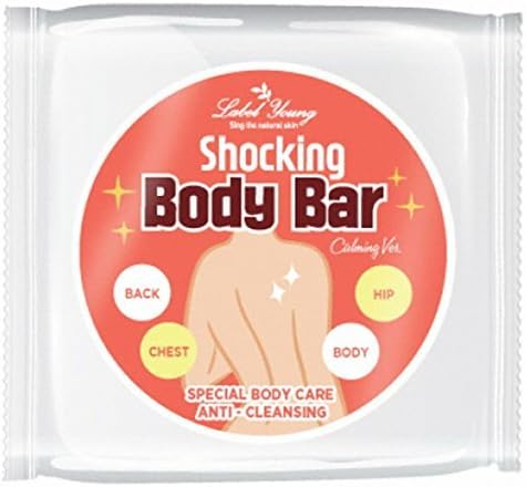 Label Young Shocking Body Bar Soap 100g / Calming/Body Flaw Covering Natural Soap